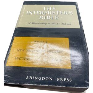 the interpreter's bible volume 7 hardcover book 1951 abingdon press READ